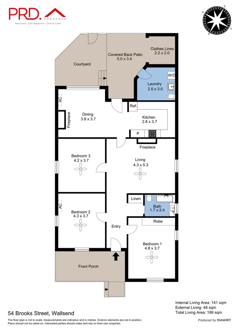 Floorplan of Homely house listing, 54 Brooks Street, Wallsend NSW 2287