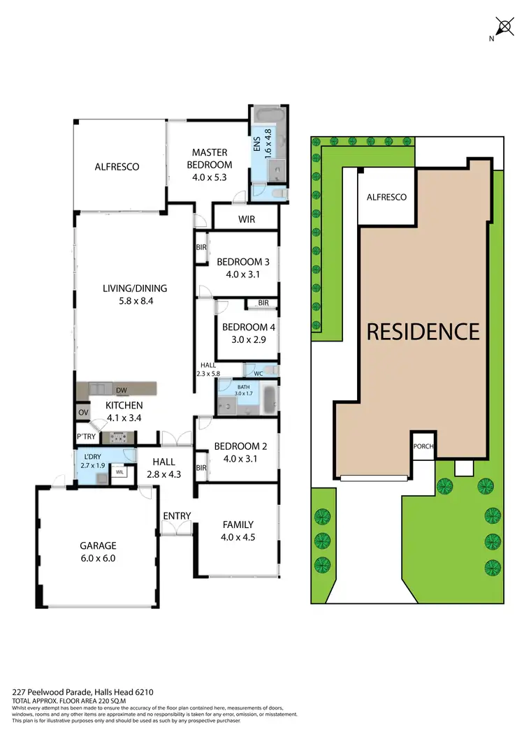Floorplan of Homely house listing, 227 Peelwood Parade, Halls Head WA 6210