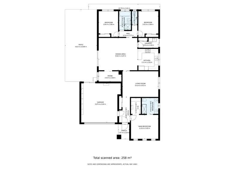 Floorplan of Homely house listing, 5 Grieve Way, Wodonga VIC 3690