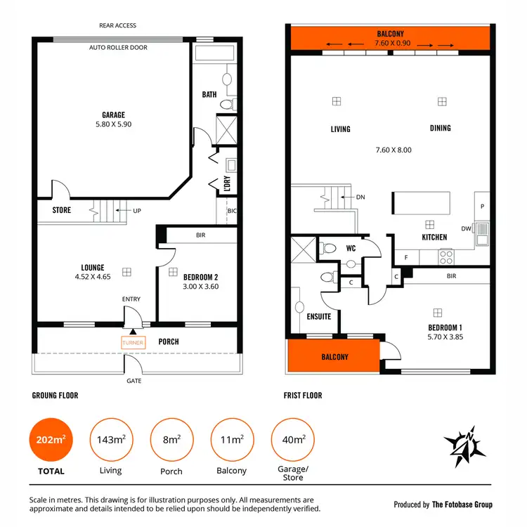 Floorplan of Homely townhouse listing, 3/86 Charles Street, Unley SA 5061