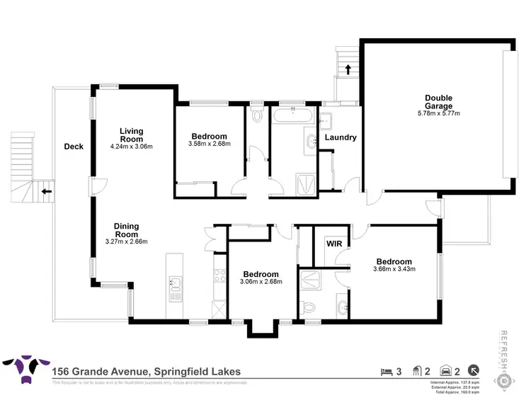 Floorplan of Homely house listing, 156 Grande Avenue, Springfield Lakes QLD 4300
