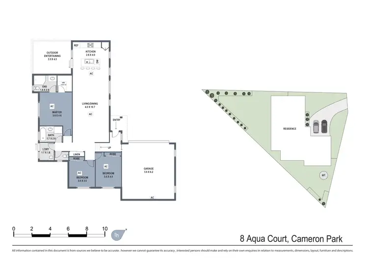 Floorplan of Homely house listing, 8 Aqua Court, Cameron Park NSW 2285