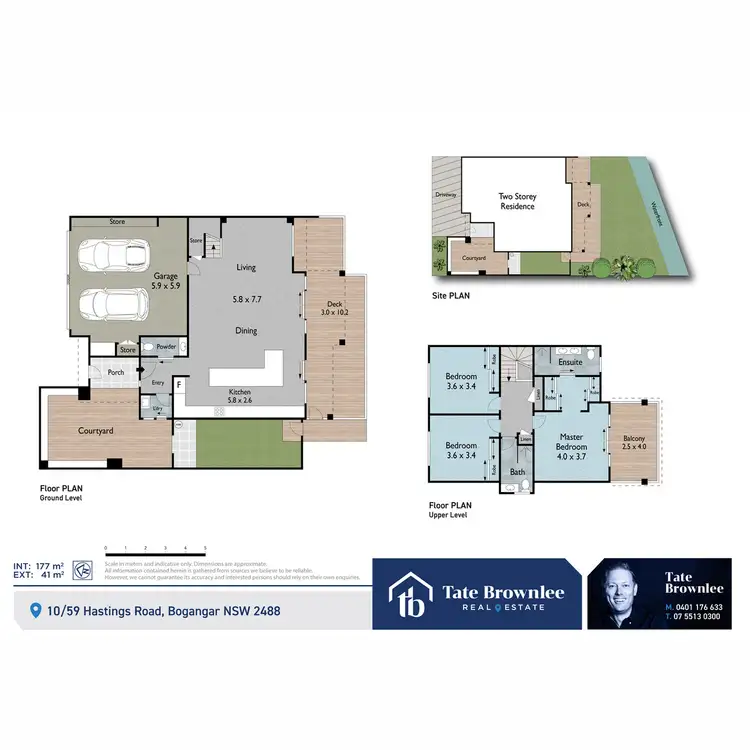 Floorplan of Homely townhouse listing, 10/59 Hastings Road, Bogangar NSW 2488