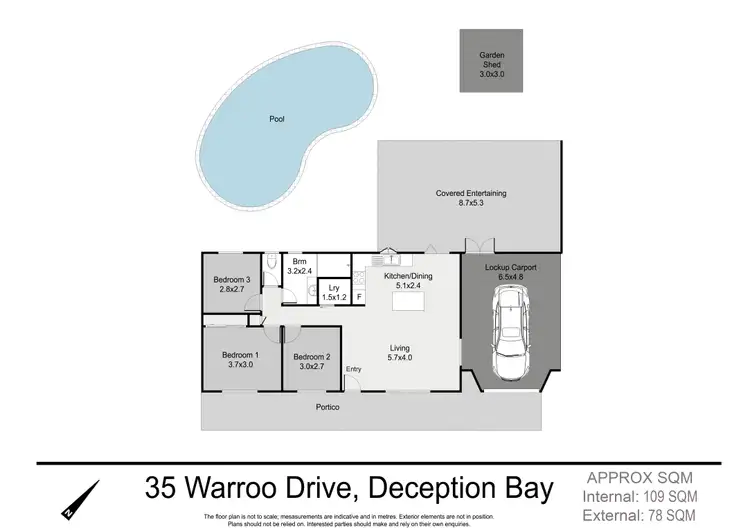 Floorplan of Homely house listing, 35 Warroo Drive, Deception Bay QLD 4508