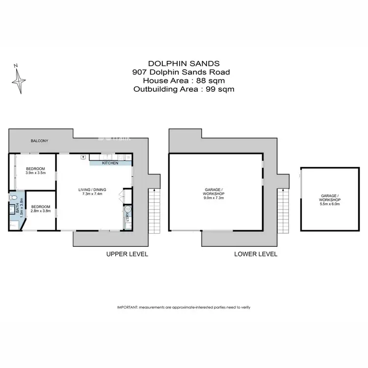 Floorplan of Homely house listing, 907 Dolphin Sands Road, Dolphin Sands TAS 7190