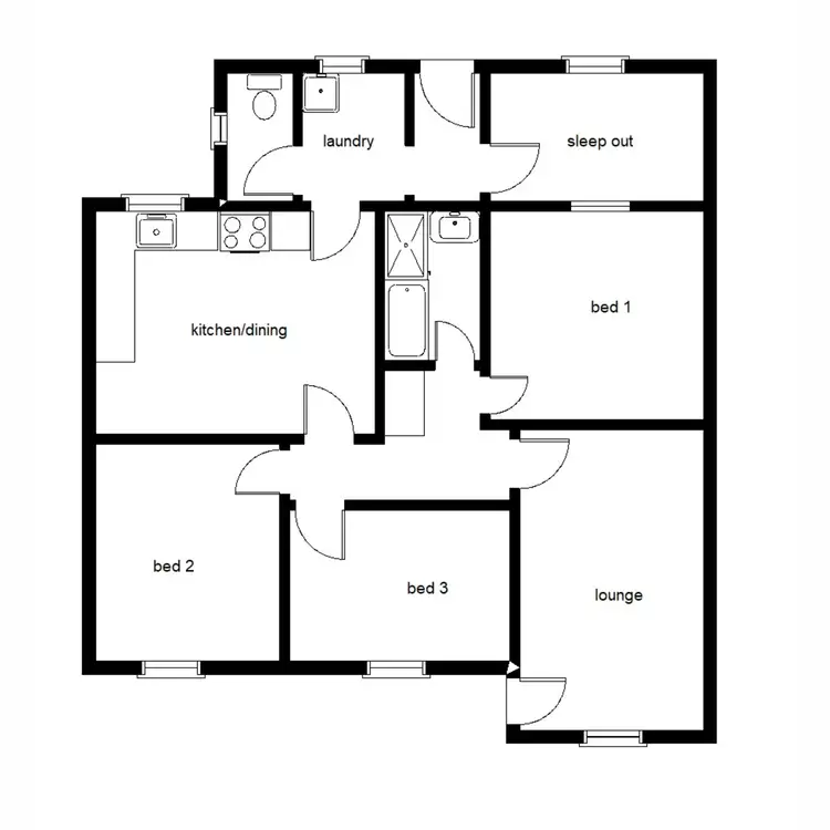 Floorplan of Homely house listing, 12 King Street, Port Augusta SA 5700