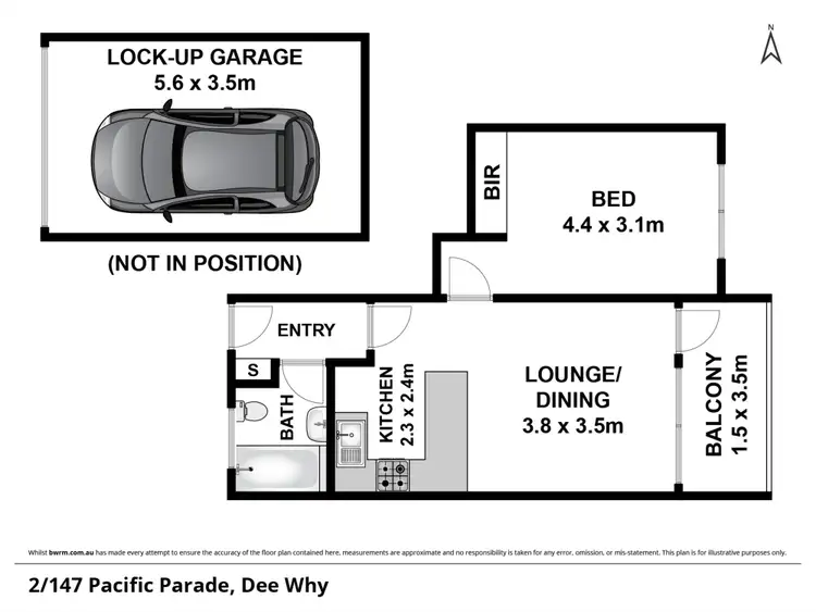Floorplan of Homely apartment listing, 2/147 Pacific Parade, Dee Why NSW 2099