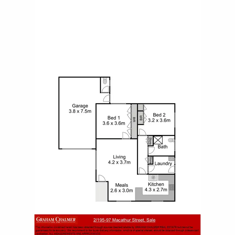 Floorplan of Homely house listing, 2/195 - 197 Macarthur Street, Sale VIC 3850