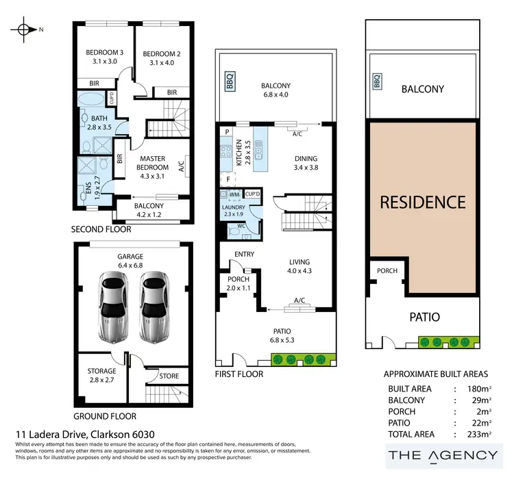 Floorplan of Homely house listing, 11 Ladera Drive, Clarkson WA 6030