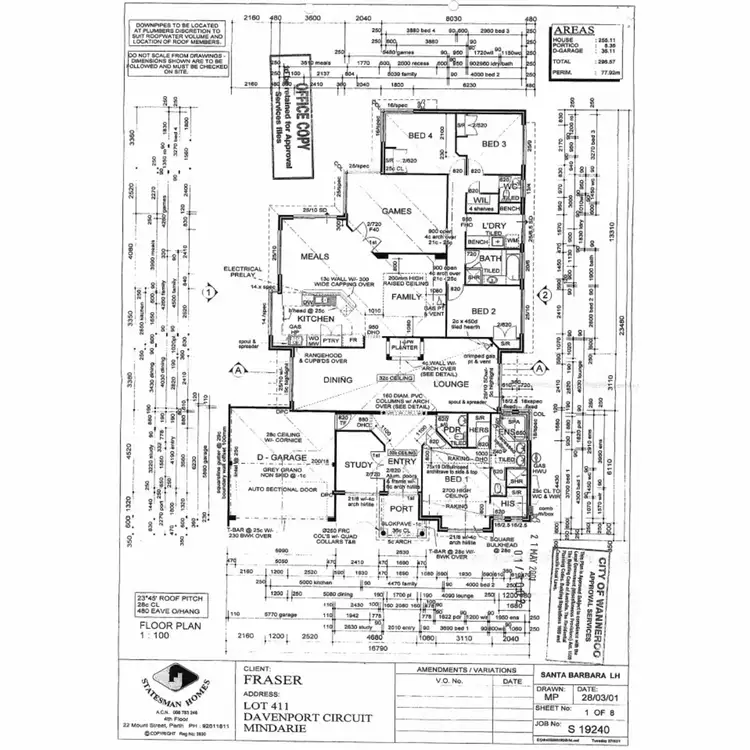 Floorplan of Homely house listing, 5 Sierra Key, Mindarie WA 6030