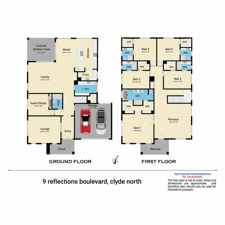 Floorplan of Homely house listing, 9 Reflections Boulevard, Clyde North VIC 3978