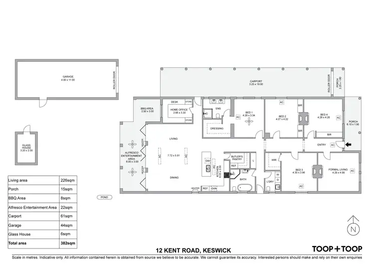 Floorplan of Homely house listing, 12 Kent Road, Keswick SA 5035