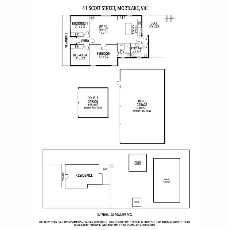 Floorplan of Homely house listing, 41 Scott Street, Mortlake VIC 3272