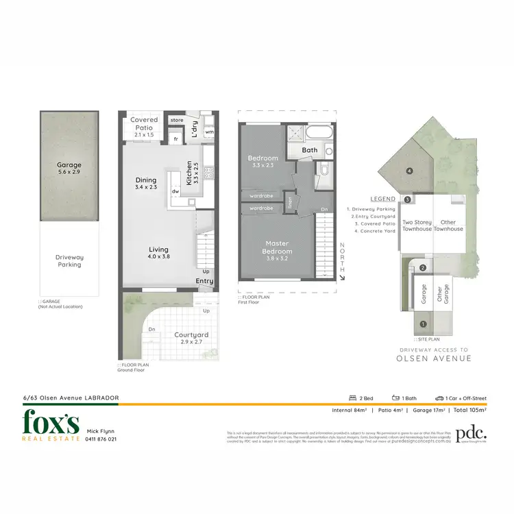 Floorplan of Homely townhouse listing, 6/63 Olsen Avenue, Labrador QLD 4215