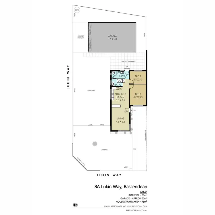 Floorplan of Homely house listing, 8A Lukin Way, Bassendean WA 6054