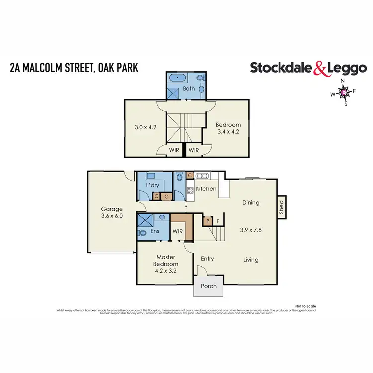Floorplan of Homely unit listing, 2A Malcolm Street, Oak Park VIC 3046