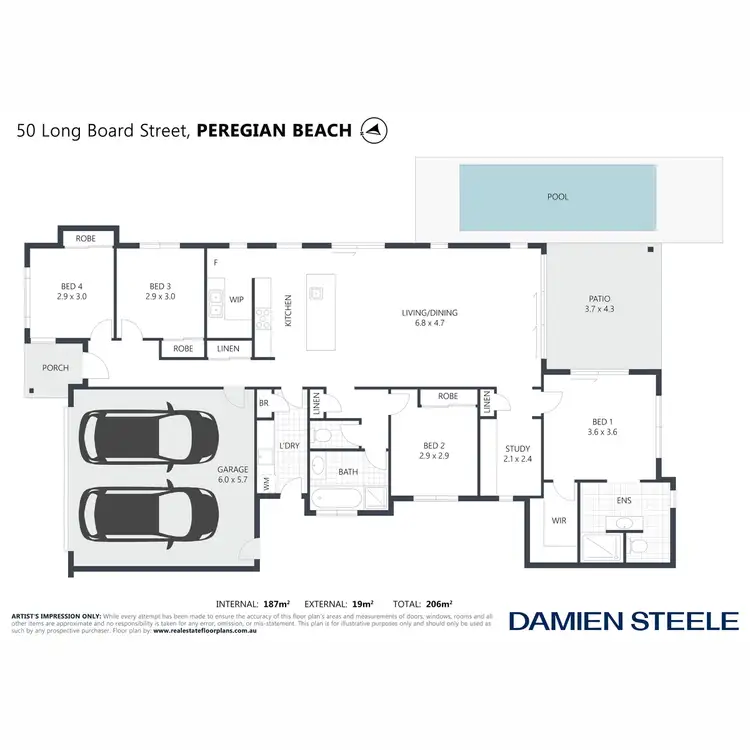 Floorplan of Homely house listing, 50 Long Board Street, Peregian Beach QLD 4573