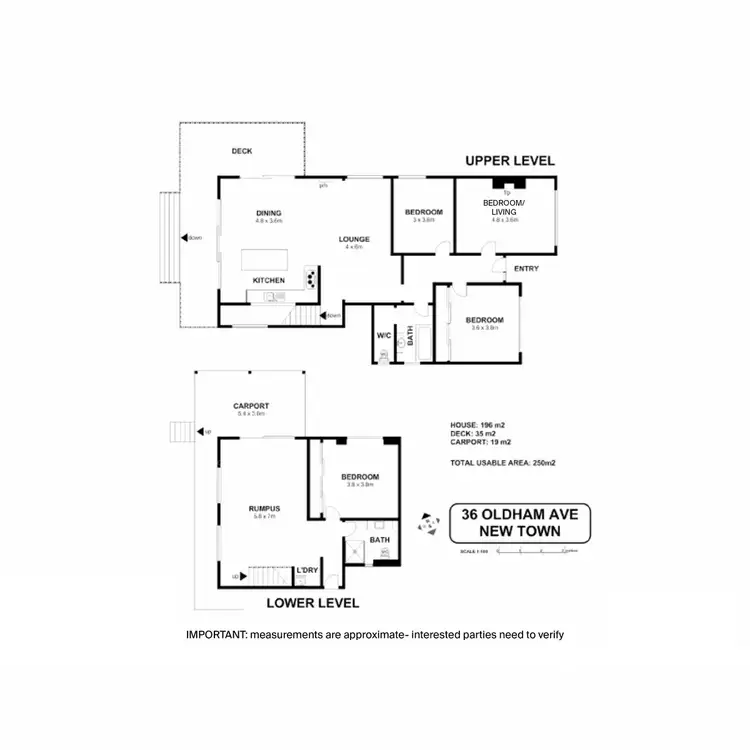 Floorplan of Homely house listing, 36 Oldham Avenue, New Town TAS 7008