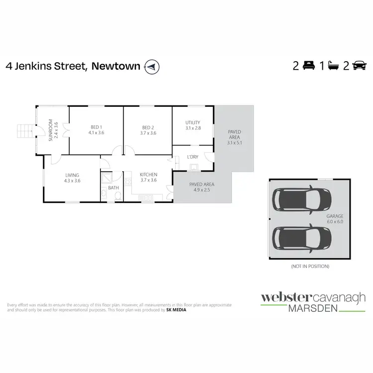 Floorplan of Homely house listing, 4 Jenkins Street, Newtown QLD 4350