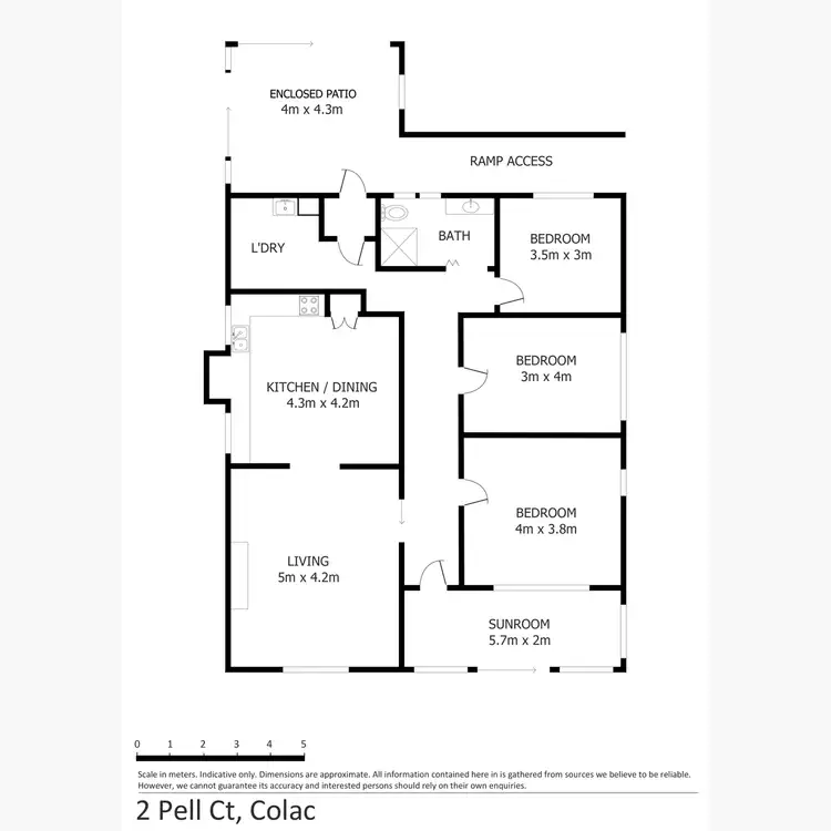 Floorplan of Homely house listing, 2 Pell Court, Colac VIC 3250
