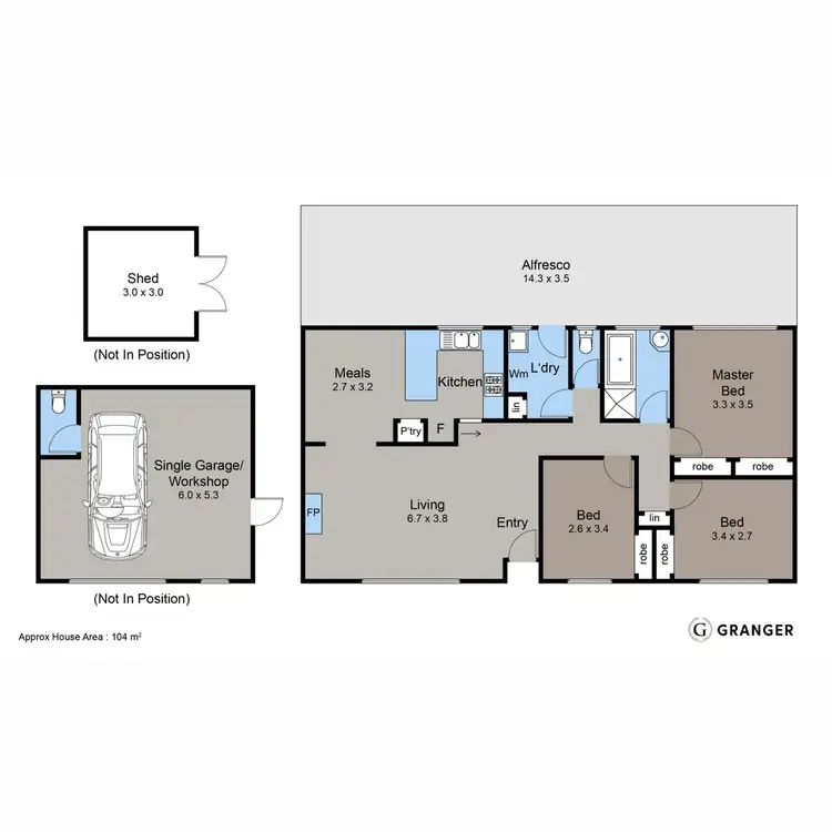 Floorplan of Homely house listing, 6 Keogh Street, Rosebud VIC 3939