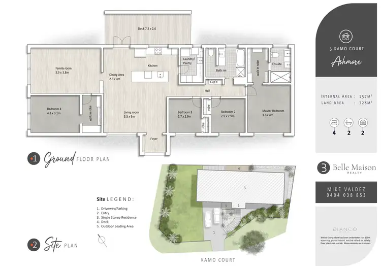 Floorplan of Homely house listing, 5 Kamo Court, Ashmore QLD 4214