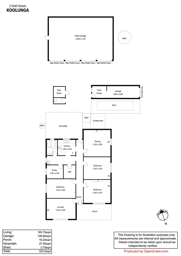 Floorplan of Homely house listing, 2 Sixth Street, Koolunga SA 5464