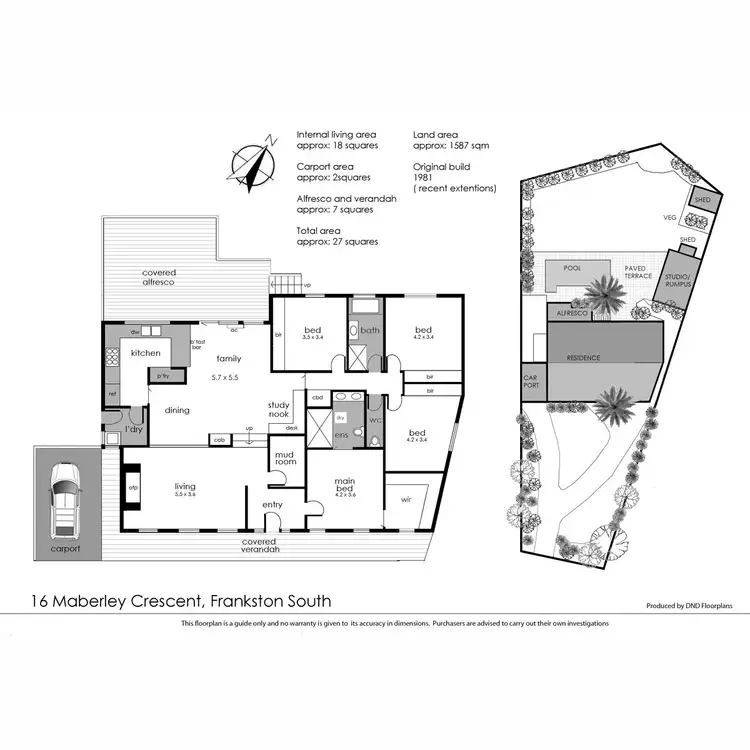 Floorplan of Homely house listing, 16 Maberley Crescent, Frankston South VIC 3199