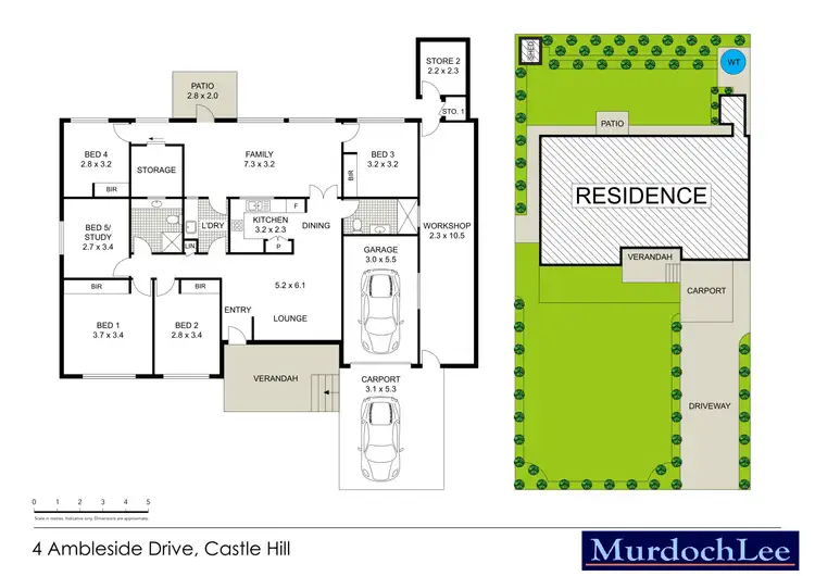 Floorplan of Homely house listing, 4 Ambleside Drive, Castle Hill NSW 2154
