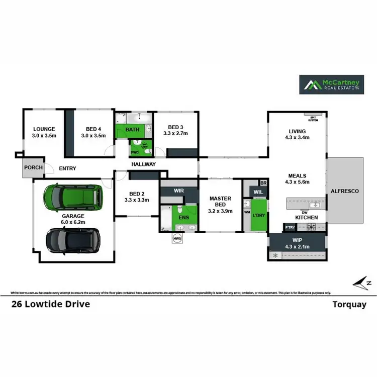 Floorplan of Homely house listing, 26 Lowtide Drive, Torquay VIC 3228