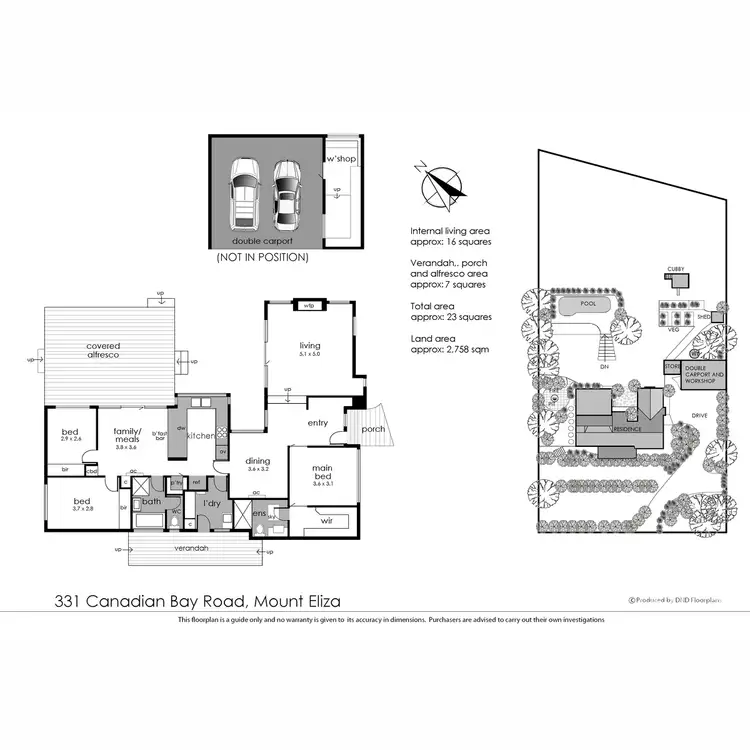 Floorplan of Homely house listing, 331 Canadian Bay Road, Mount Eliza VIC 3930
