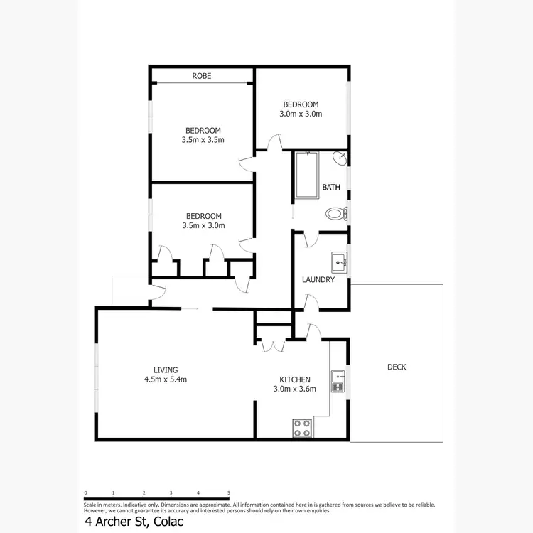 Floorplan of Homely house listing, 4 Archer Street, Colac VIC 3250