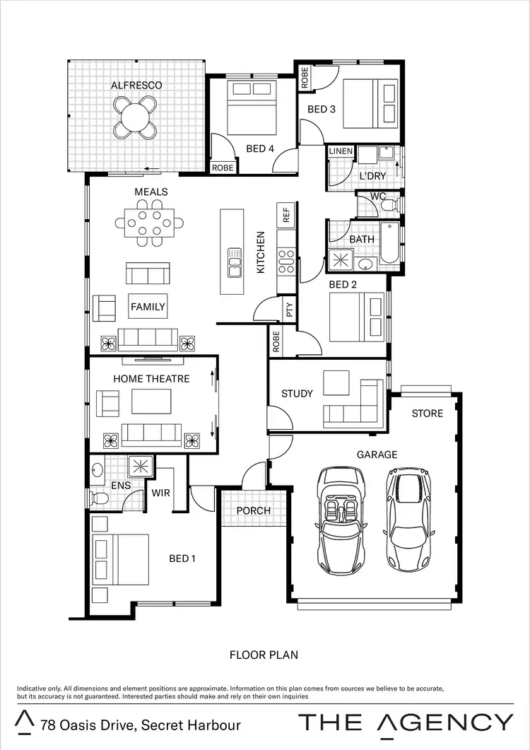Floorplan of Homely house listing, 78 Oasis Drive, Secret Harbour WA 6173
