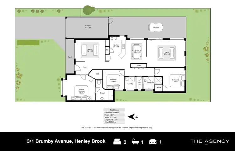 Floorplan of Homely house listing, 3/1 Brumby Avenue, Henley Brook WA 6055