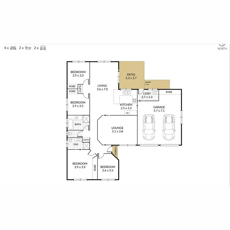 Floorplan of Homely house listing, 15 Carnation Court,, Middle Ridge QLD 4350