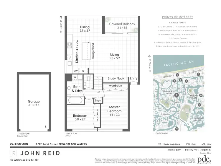 Floorplan of Homely apartment listing, 8/22 Rudd Street, Broadbeach Waters QLD 4218