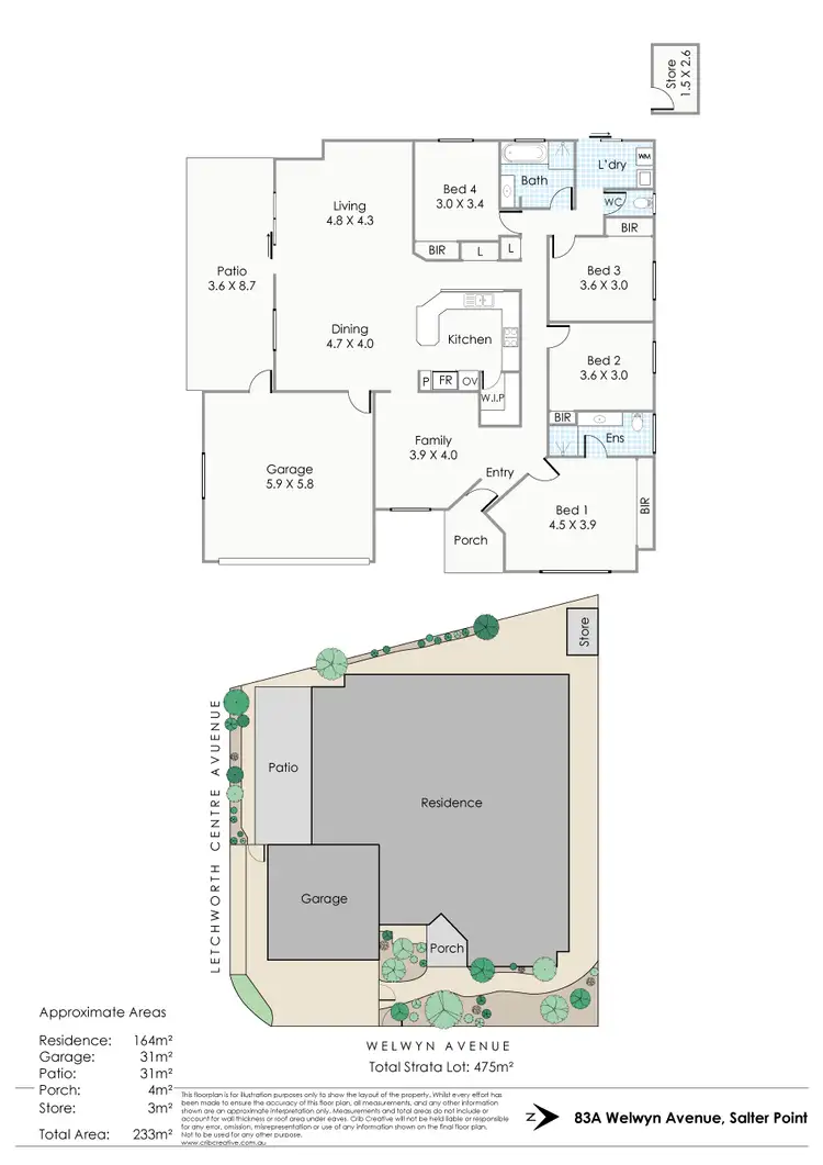 Floorplan of Homely house listing, 83A Welwyn Avenue, Salter Point WA 6152