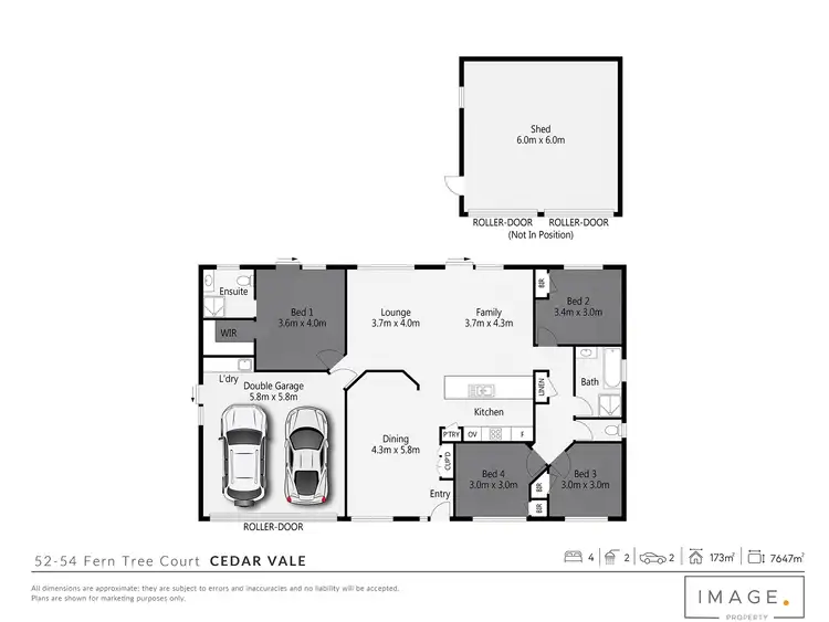 Floorplan of Homely rural property listing, 52-54 Fern Tree Court, Cedar Vale QLD 4285