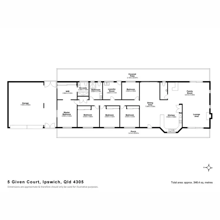 Floorplan of Homely house listing, 5 Given Court, Ipswich QLD 4305