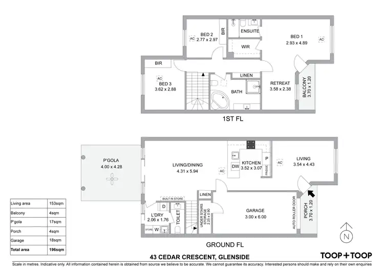 Floorplan of Homely house listing, 43 Cedar Crescent, Glenside SA 5065