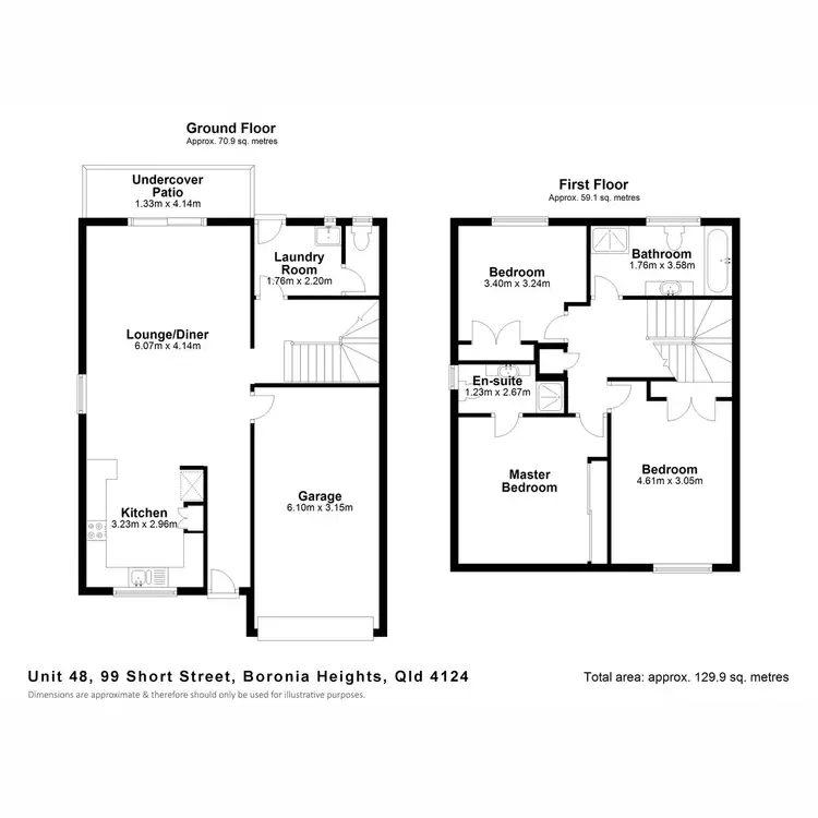 Floorplan of Homely townhouse listing, 48/99 Short Street, Boronia Heights QLD 4124