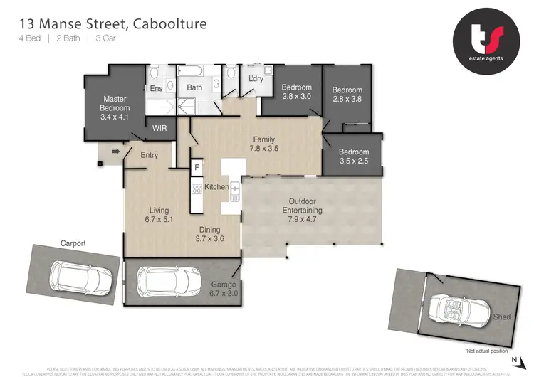 Floorplan of Homely house listing, 13 Manse Street, Caboolture QLD 4510