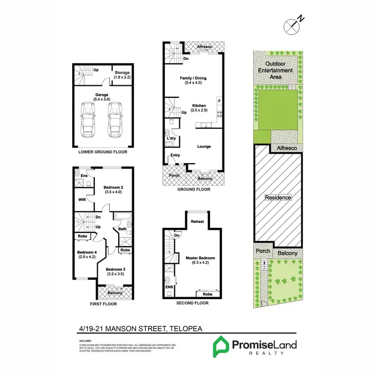 Floorplan of Homely townhouse listing, 4/19-21 Manson Street, Telopea NSW 2117