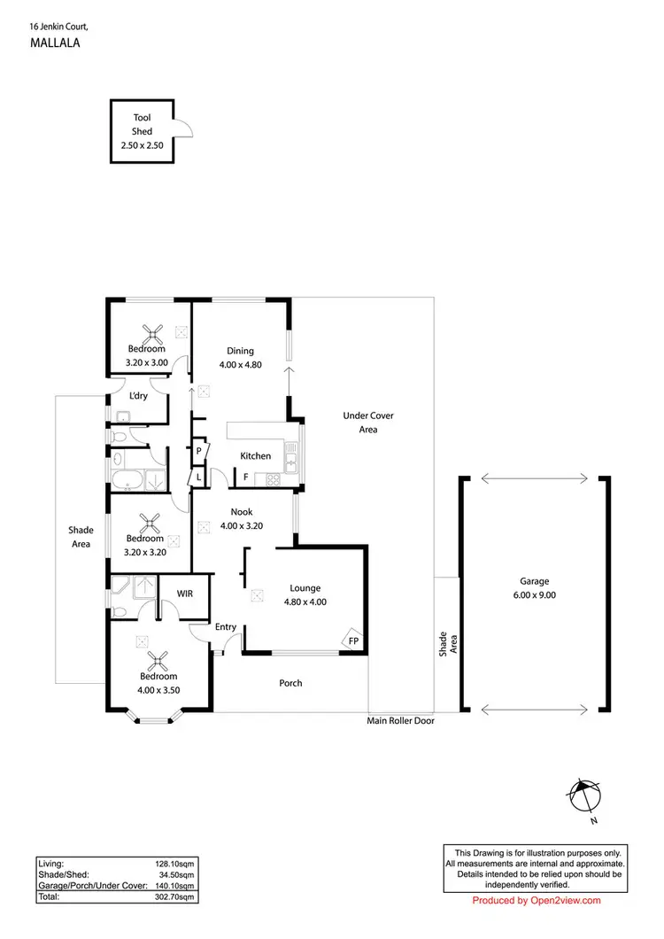 Floorplan of Homely house listing, 6 Jenkin Court, Mallala SA 5502