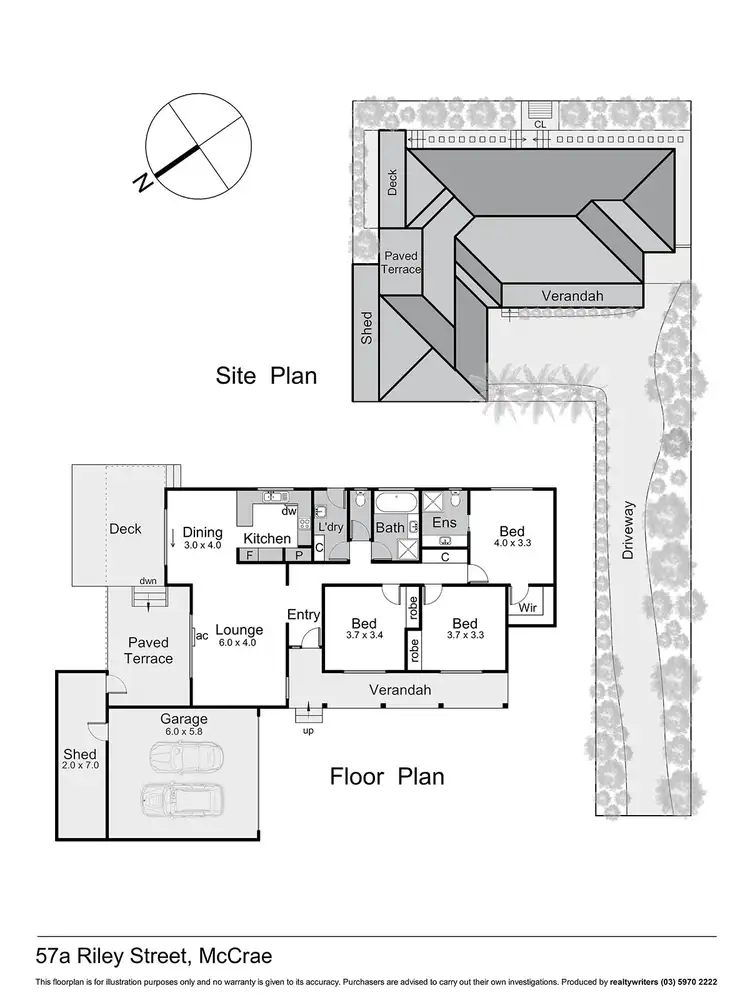Floorplan of Homely house listing, 57a Riley Street, Mccrae VIC 3938