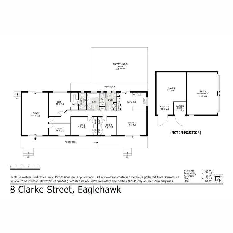 Floorplan of Homely house listing, 8 Clarke Street, Eaglehawk VIC 3556