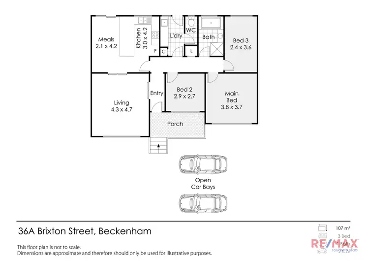 Floorplan of Homely house listing, 36A Brixton Street, Beckenham WA 6107