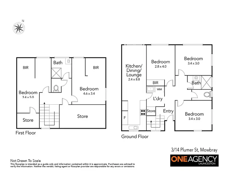 Floorplan of Homely townhouse listing, 3/14 Plumer Street, Mowbray TAS 7248