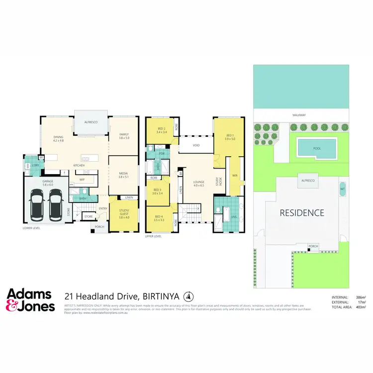 Floorplan of Homely house listing, 21 Headland Drive, Birtinya QLD 4575