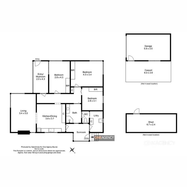 Floorplan of Homely house listing, 14 Payne Street, Hillcrest TAS 7320